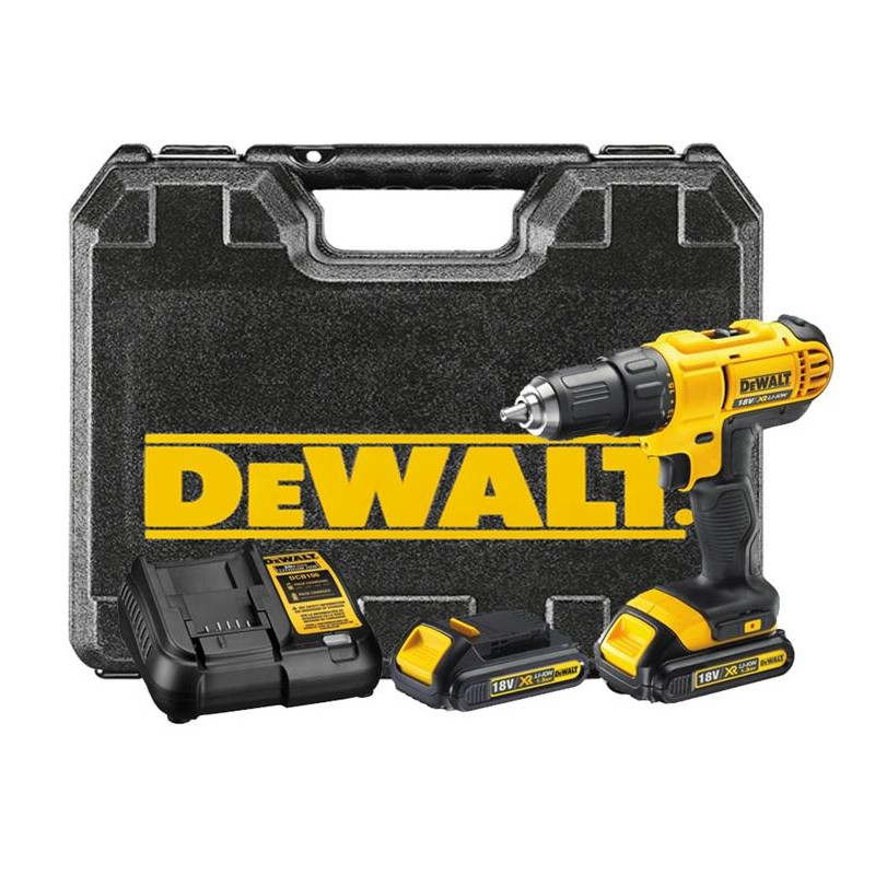 DCD771C2-QW DEWALT WIERTARKO-WKRĘTARKA 18V 42/24Nm 2x1,3Ah LI-ION DCD771C2
