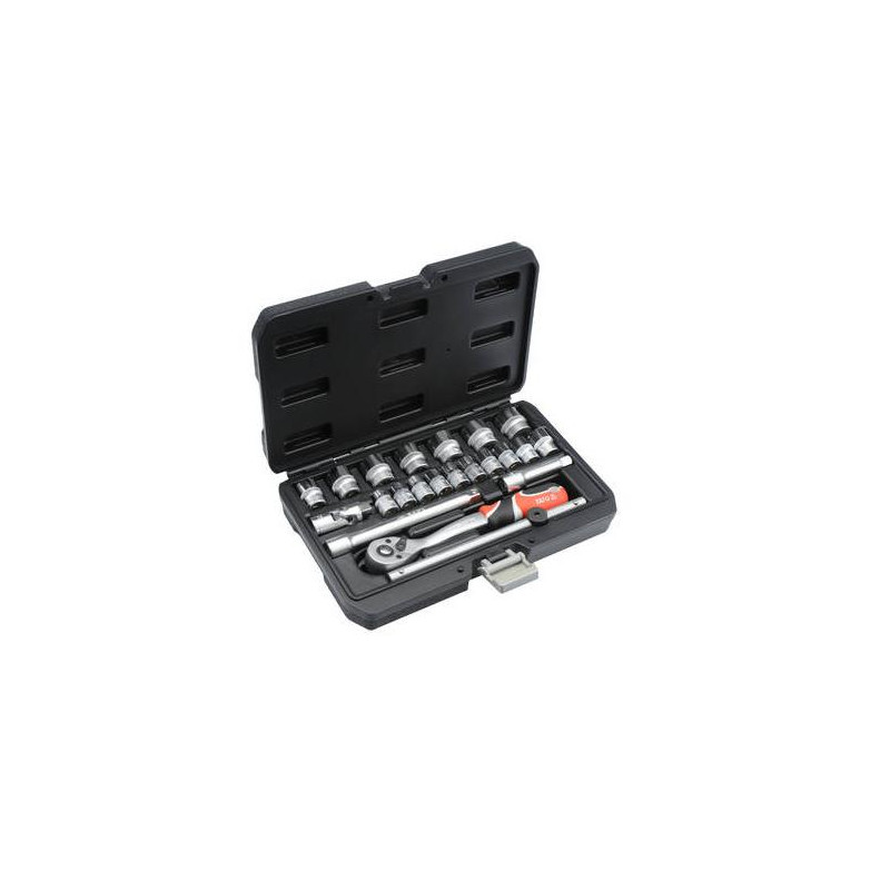 YT-38561 YATO 3/8" veržliarakčių rinkinys 22 elementai. XS 38561