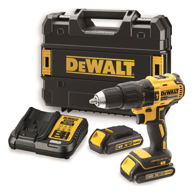 DCD778S2T-QW DEWALT WIERTARKO-WKRĘTARKA UDAROWA 18V 65/26Nm 2x1,5Ah LI-ION BRUSHLESS DCD778S2T