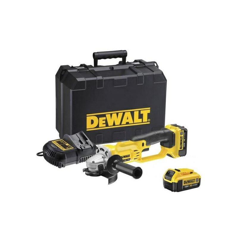 DCG412M2-QW DEWALT SZLIFIERKA KĄTOWA 18V 125mm 2 x 4,0Ah XR LI-ION DCG412M2