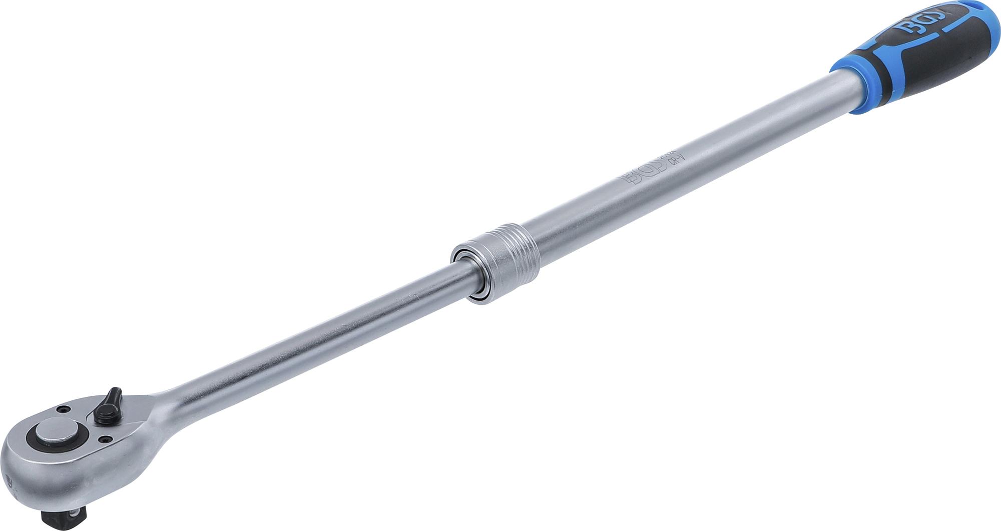 Prailgintas teleskopinis reversinis terkšlinis raktas BGS Technic 25124 | 1/2" | 455 - 595 mm