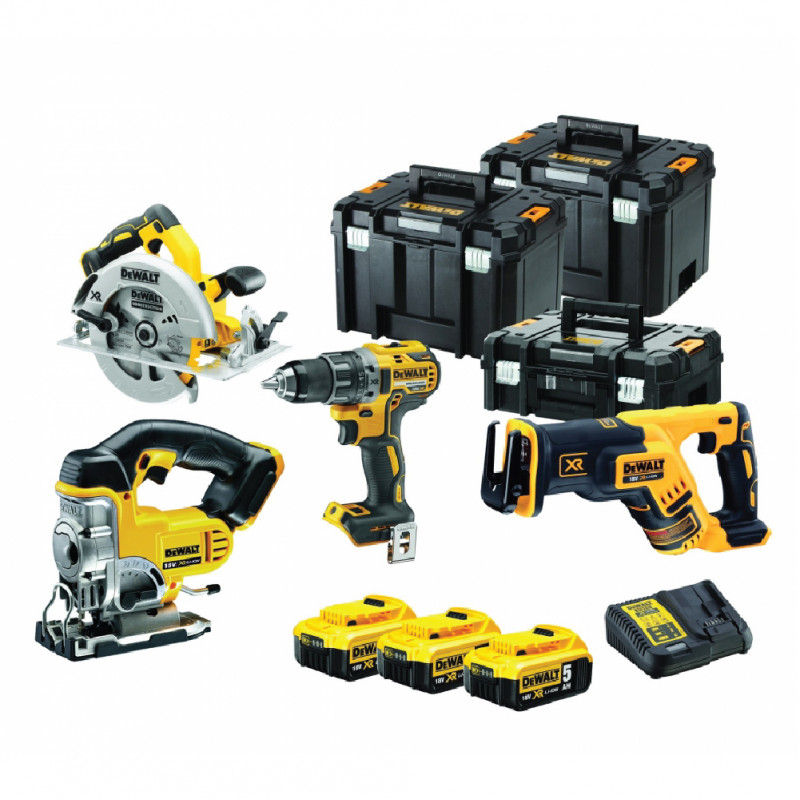 DCK421P3T DeWALT įrankių rinkinys (3x5.0 Ah)