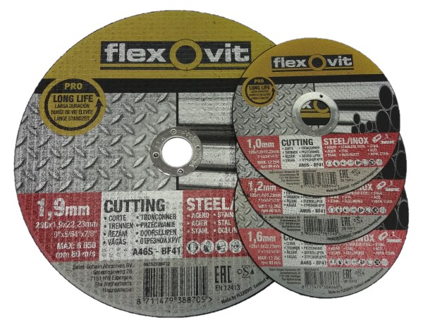 Diskas pjovimui metalo 125 x 1 x 22,23 mm Inox Flexovit