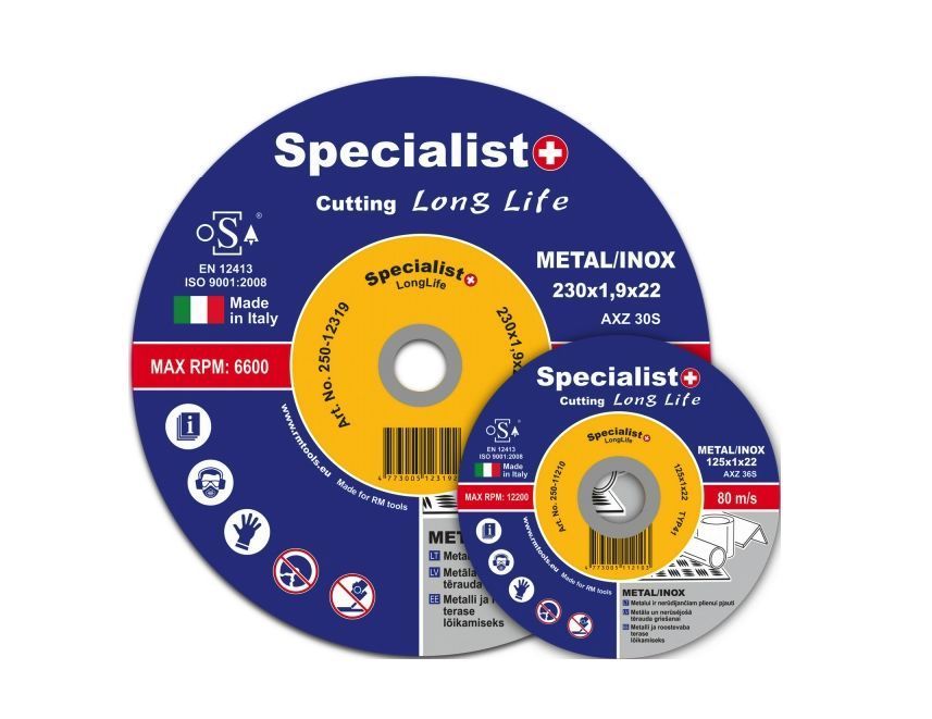 Metalo pjovimo diskas LONGLIFE,125 x 1,6 x 22 mm