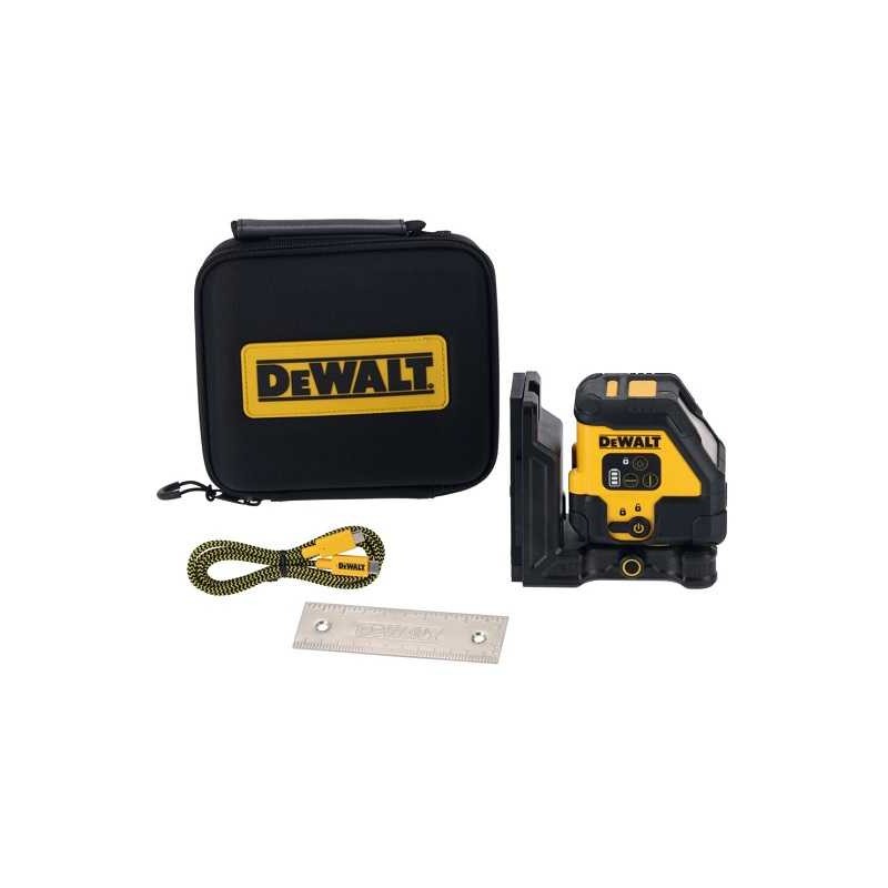 DCLE14201RB DeWALT USB pakraunamas kryžminis lazerinis nivelyras