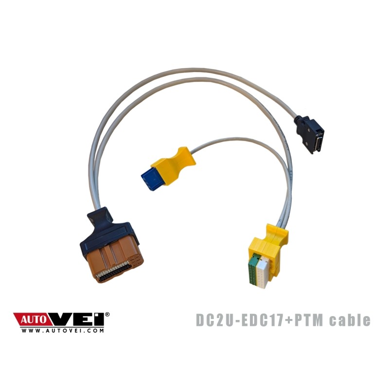 D235132017 Autovei DC2U–EDC17+PTM kabelis