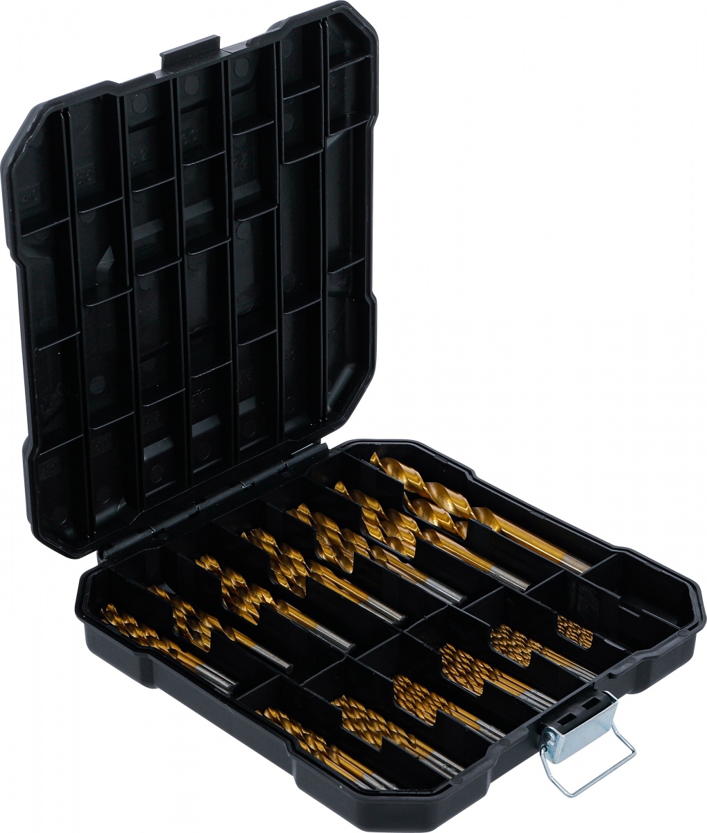 Grąžtų metalui rinkinys | HSS 5 % cobalt | 1,5 - 10 mm | 92 vnt. (74592)