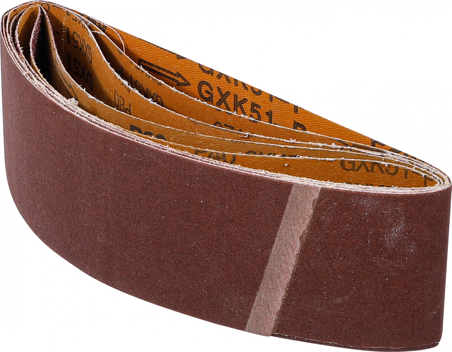Šlifavimo juostų rinkinys | juostiniam šlifuokliui | 75 x 533 mm | K 40 - 60 - 80 - 120 - 240 | 5 vnt. (80822)