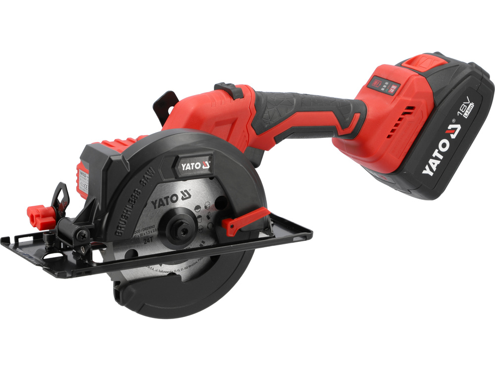 Diskinis pjūklas akumuliatorinis | 18V 140 mm | 2 vnt 4 AH akumuliatoriai (YT-8281185)