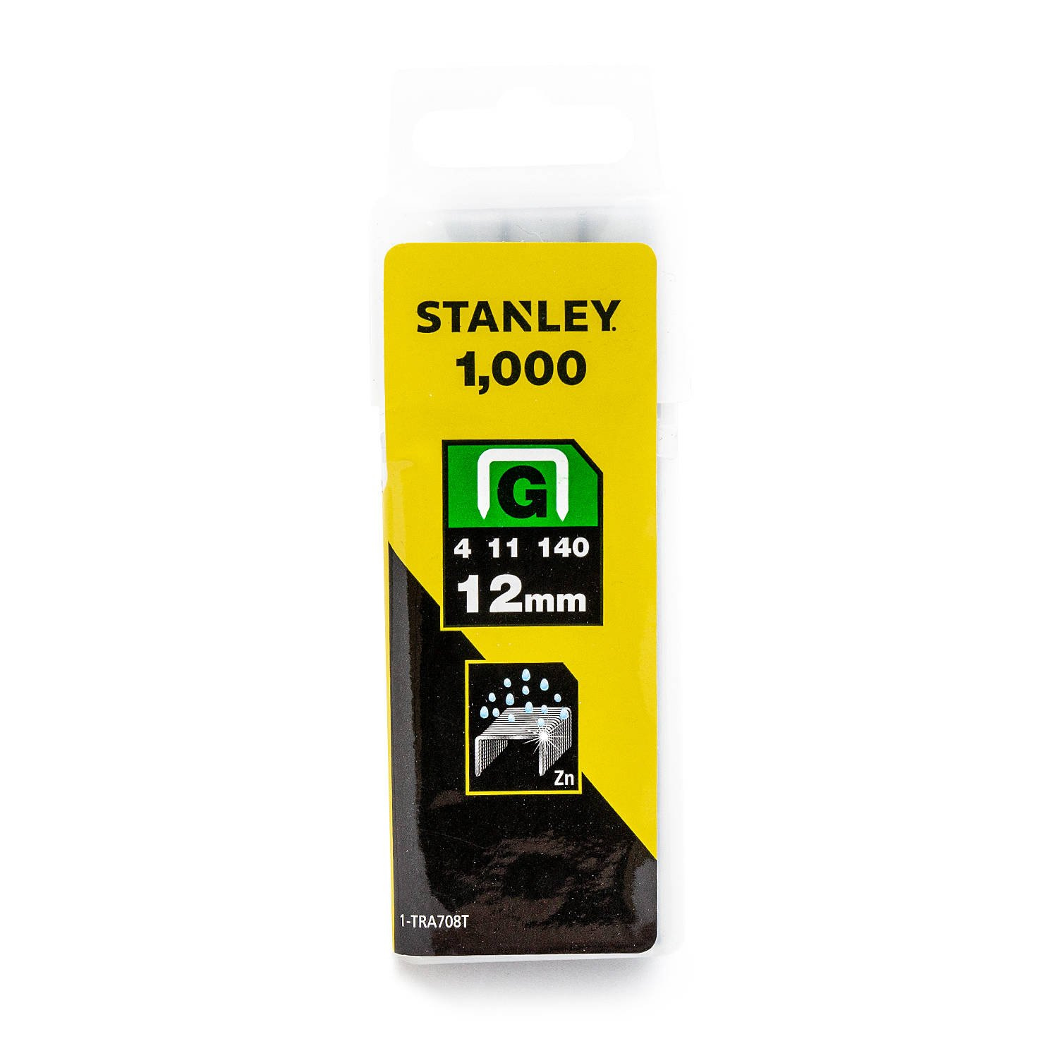 G tipo sąvaržėlės (4/11/140) 12 mm (1000 vnt.) Stanley 1-TRA708T