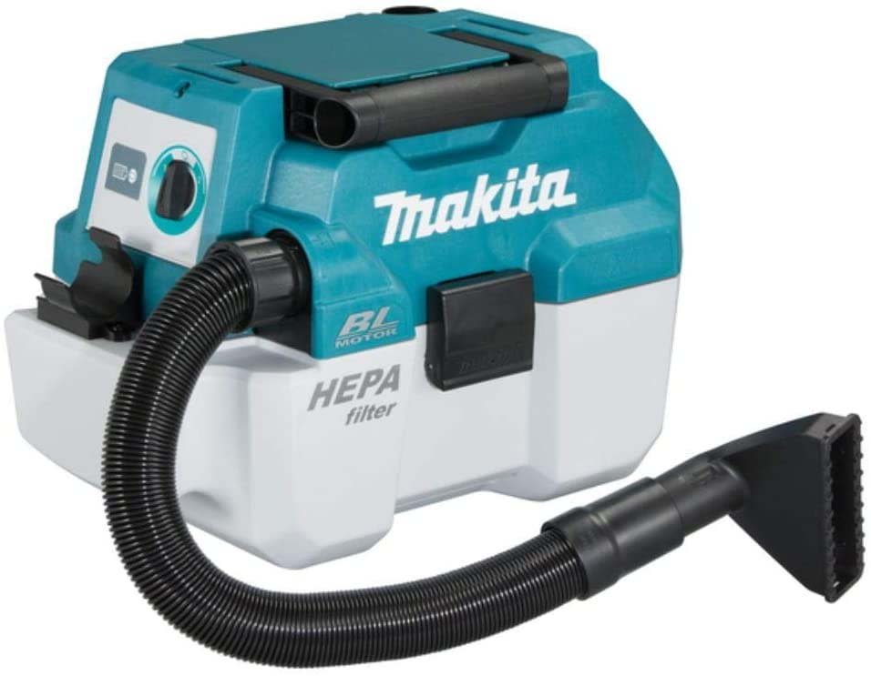 Makita DVC750LZX1 7,5 l 18 V Li-Ion akumuliatorinis nešiojamasis šlapio ir sauso valymo siurblys