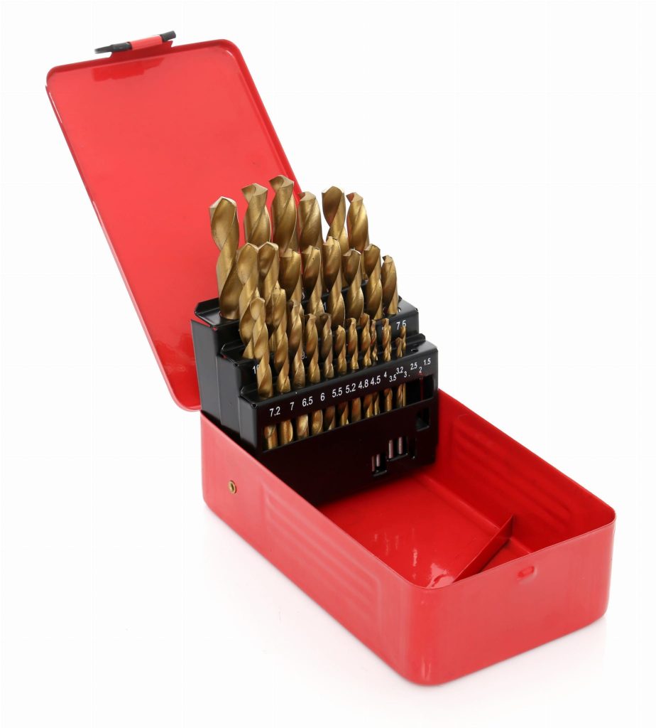 Titano grąžtai metalui, 29 vnt. rinkinys KD10344