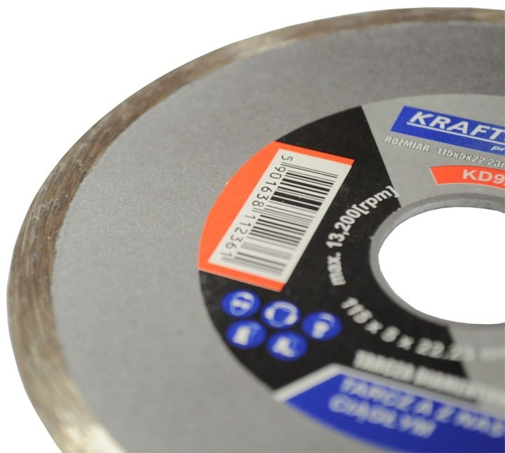 Deimantinis pjovimo diskas KD920, 115 × 22,23 mm