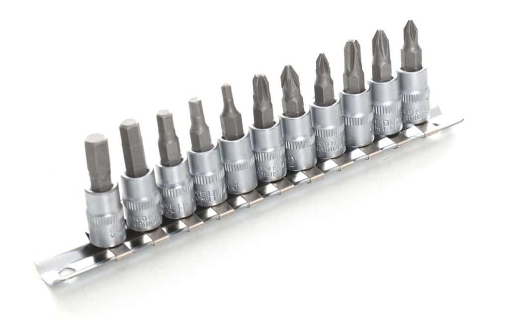Atsuktuvo antgalių rinkinys 1/4" 11 vnt. KD10240