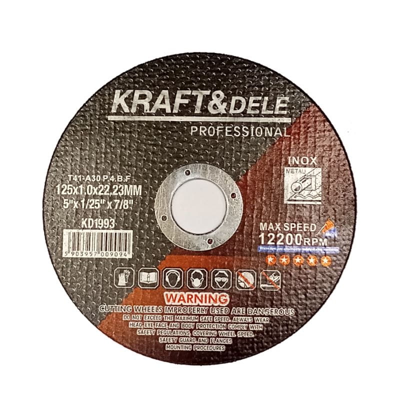 Metalo pjovimo diskai 25 vnt. 125x1,0x22,23 mm KD1993