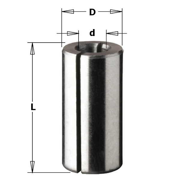 Įvorė d=8 D=12 L=25, CMT