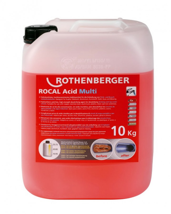 ROCAL ACID Multi nukalkinimo koncentratas 10kg, Rothenberger