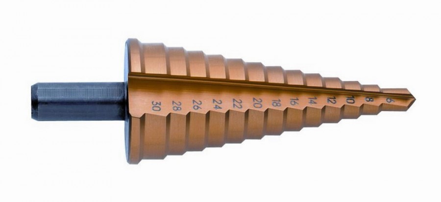 Pakopinis grąžtas HSS-TiN 4-20mm, Exact