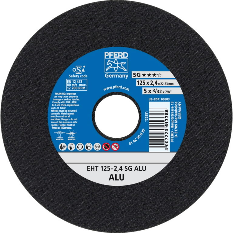 Pjovimo diskas SG Alu 125x2,4mm, Pferd