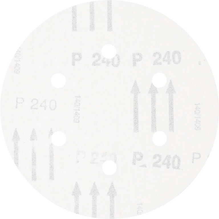 Diskas velcro KSS 6 skylės 150mm P240, Pferd