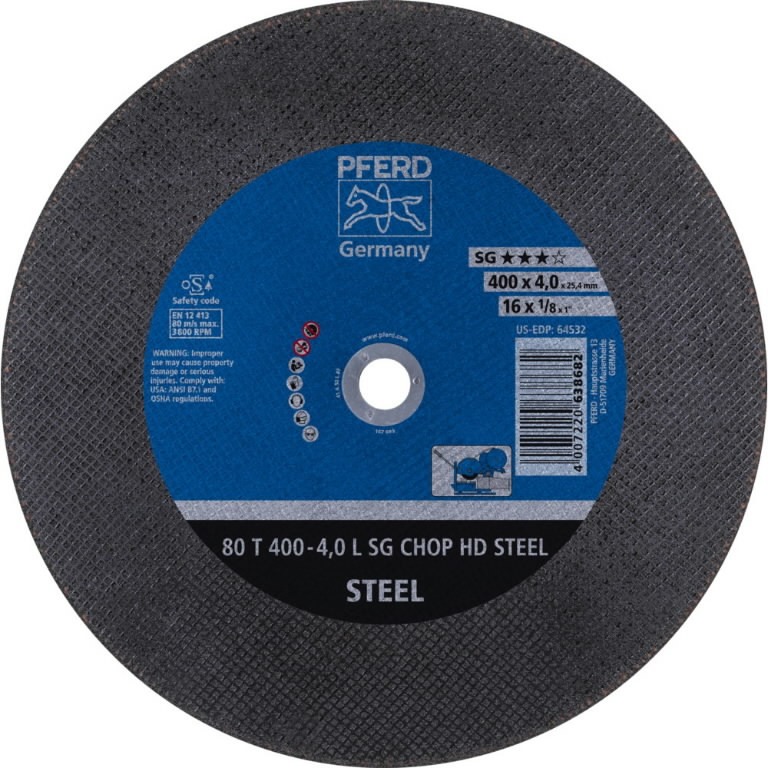 Pjovimo diskas SG Chop HD Steel 400x4/25,4mm, Pferd
