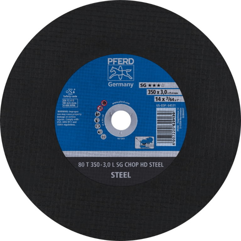 Pjovimo diskas SG Chop HD Steel 350x3,0/25,4mm, Pferd