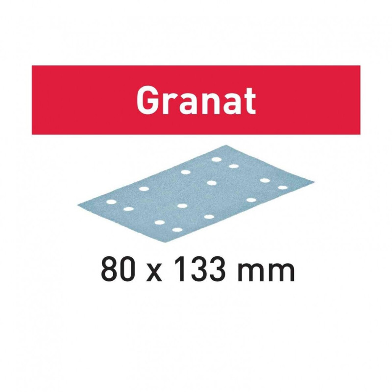 Festool šlifavimo popierius Granat STF 80x133 P120 GR/10 (10 vnt.)