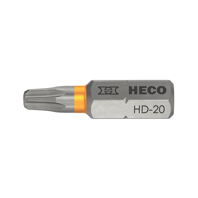 Heco sukimo galvučių rinkinys, HECO-Drive, HD-20, oranžinė, 10 vnt