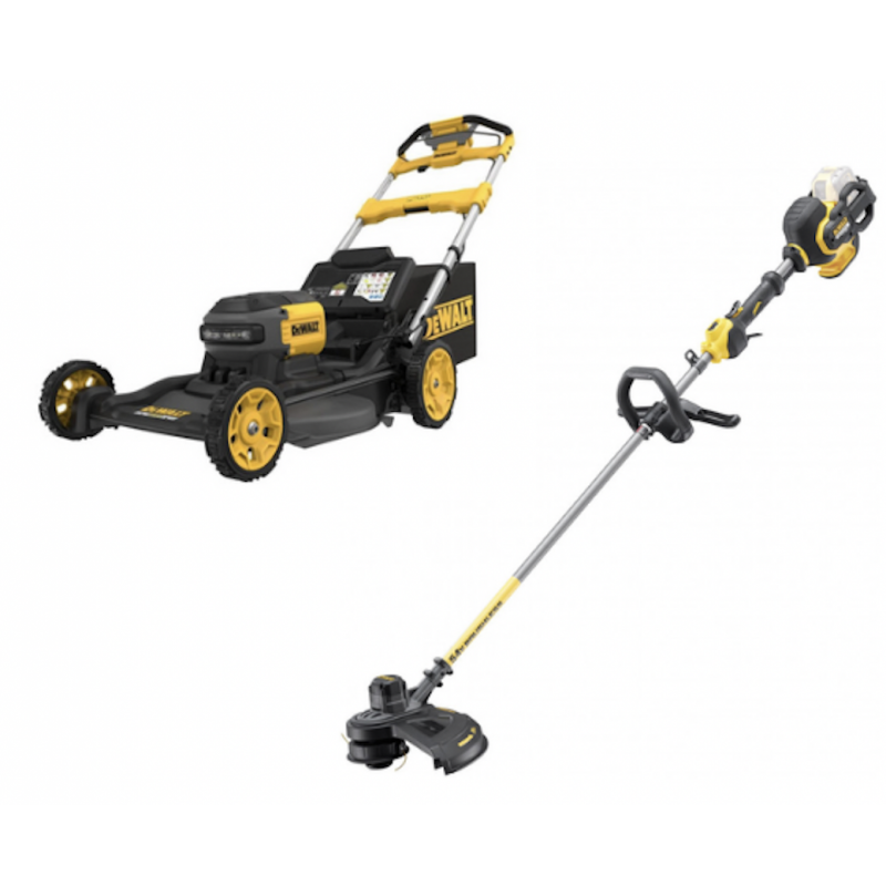 DCM571N DeWALT FLEXVOLT 54V trimeris-krūmapjovė + DeWALT 54V savaeigė žoliapjovė DCMWSP660N
