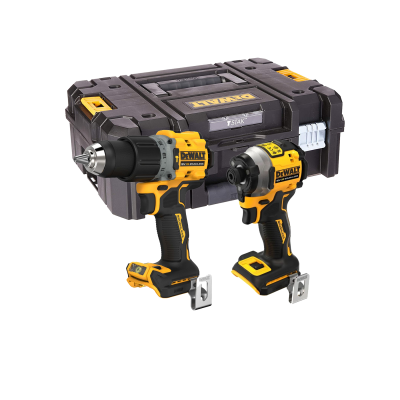 DeWALT rinkinys DCK2050NT + DCW210N + DCS572NT (2x5.0) + (1x2.0) Ah