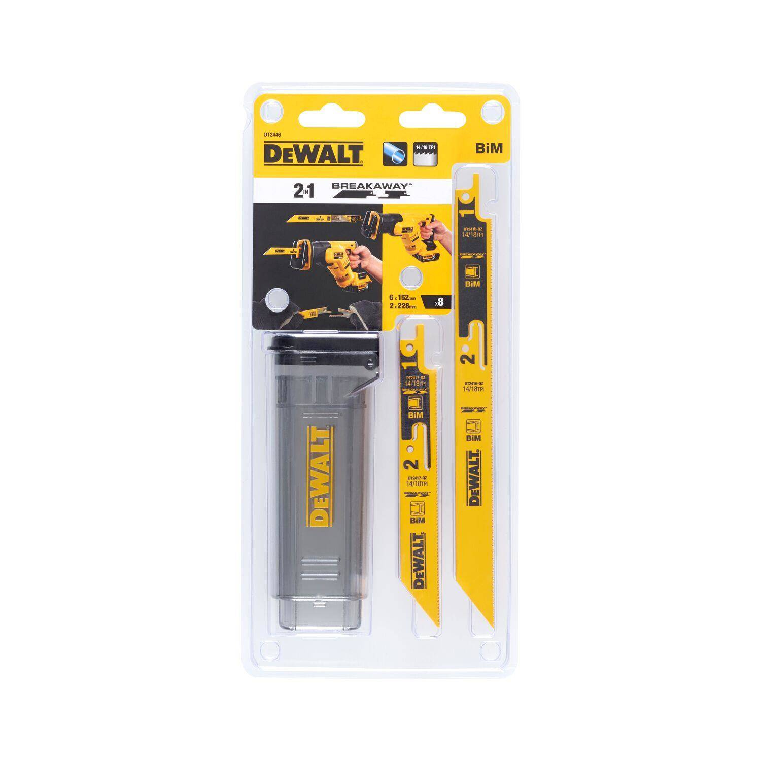 Dewalt DT2446-QZ 8 vnt. pjūklo diskų rinkinys dėkle