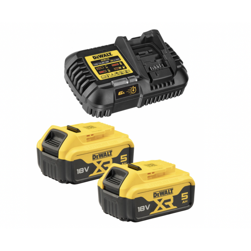 DCB116P2 DeWALT kroviklio ir akumuliatorių rinkinys