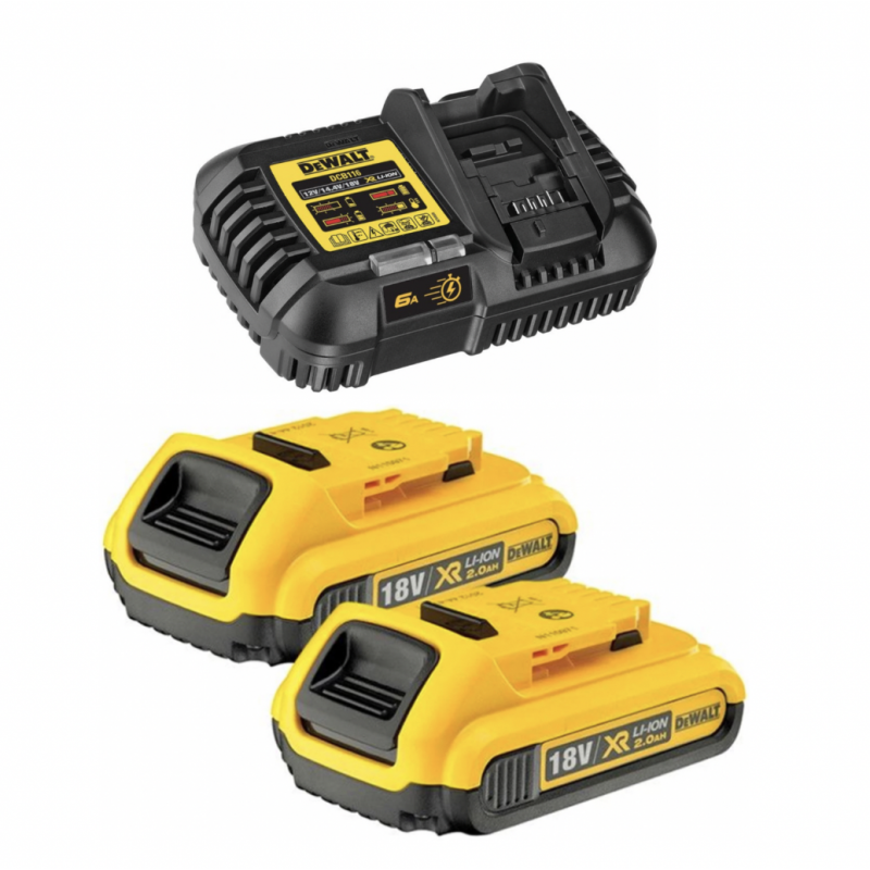 DCM116D2 DeWALT kroviklio ir akumuliatoriaus rinkinys