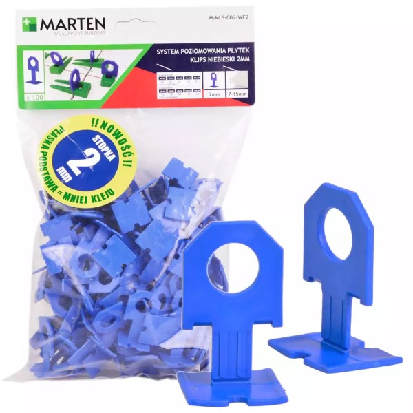 Intarpai plytelėms 2mm 100vnt Marten
