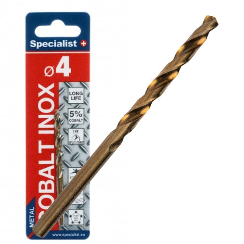 Metalo grąžtas SPECIALIST+ Cobalt, 4,0 x 43/75 mm