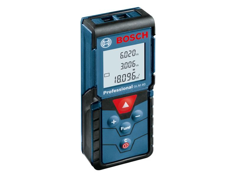 Lazerinis atstumų matuoklis BOSCH GLM 40, iki 40 m, 1,5 mm/m