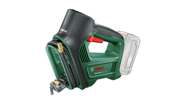 Akumuliatorinis oro kompresorius BOSCH UniversalPump, 18 V, 10,3 bar, 30 l/min, be akumuliatoriaus