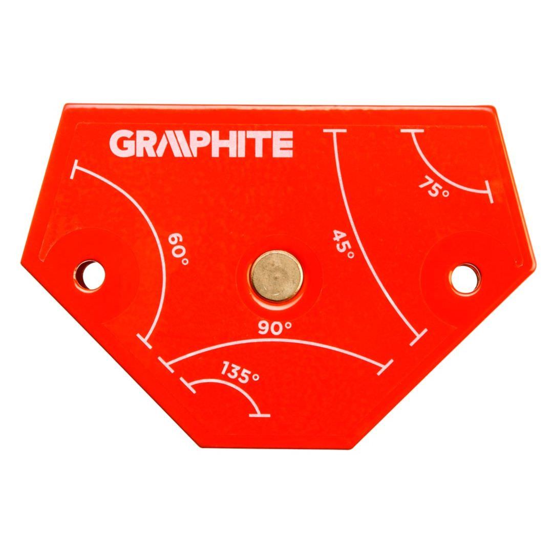 Magnetinis suvirinimo kampas GRAPHITE, išlaikomas svoris 11,4 kg, 45°/60°/75°/90°/135°