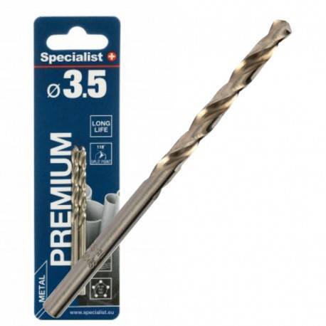 Metalo grąžtas SPECIALIST+ Premium, 3,5 mm, HSS, 2 vnt.