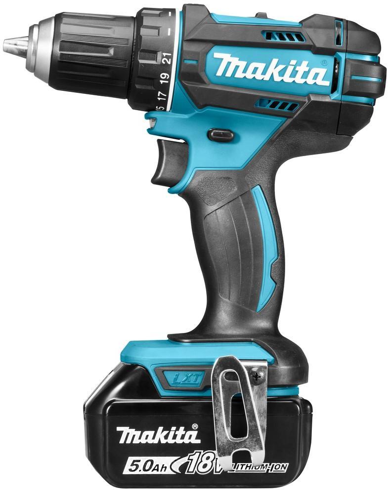 Akumuliatorinis suktuvas-gręžtuvas MAKITA DDF482RTJ, 18 V, 2 x 5,0 Ah