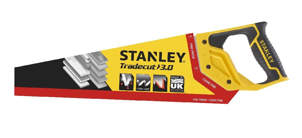 Pjūklas STANLEY Tradecut, 450 mm, medžiui, 11 tpi