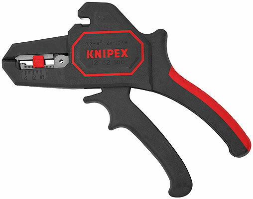 Replės laidų nuizoliavimui KNIPEX, 0,2–6 mm2 kabeliams