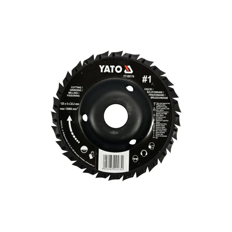 YT-59174 YATO arkinis ratas su pjūklu 125 mm NR1