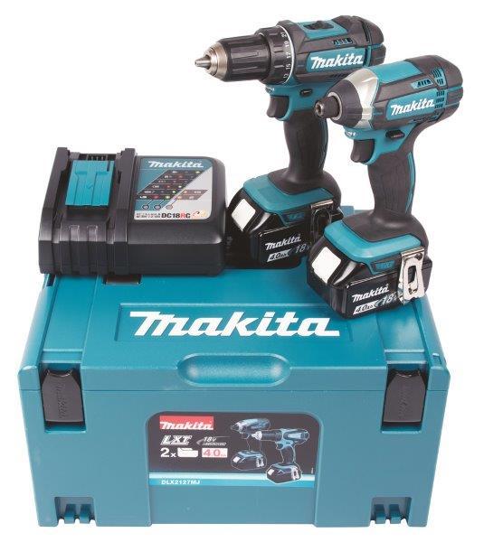 Akumuliatorinių įrankių komplektas MAKITA DLX2127MJ, 18 V