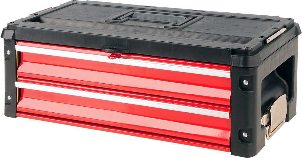 Įrankių dėžė Yato YT-09107 metalas,juoda,raudona