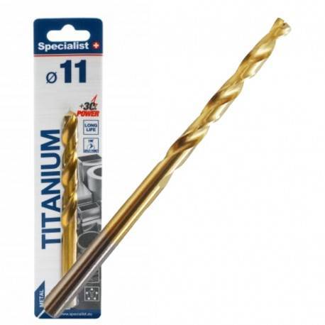 Metalo grąžtas SPECIALIST+ Titan, 11 mm