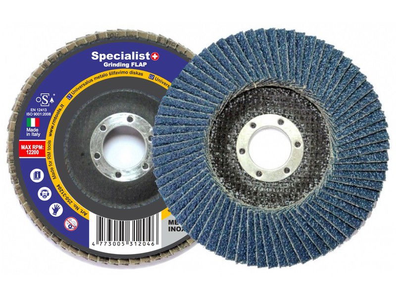 Žiedlapinis šlifavimo diskas SPECIALIST+, 125 x 22,22 mm, cirkonis, ZK100