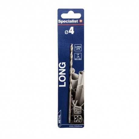 Metalo grąžtas SPECIALIST+ Long, 4,0 x 80 mm, DIN340, prailgintas