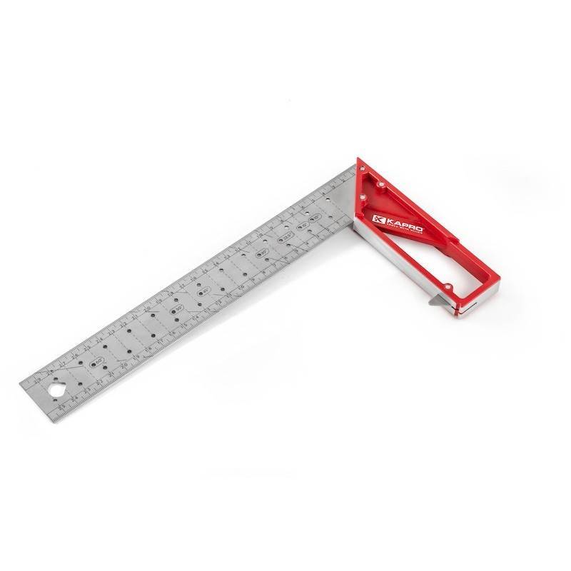 Kampainis KAPRO, 25 cm, aliumininė rankena, nerūdijančio plieno liniuotė