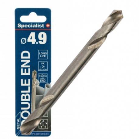 Metalo grąžtas SPECIALIST+ Double, 4,9 mm, HSS, dvipusiai